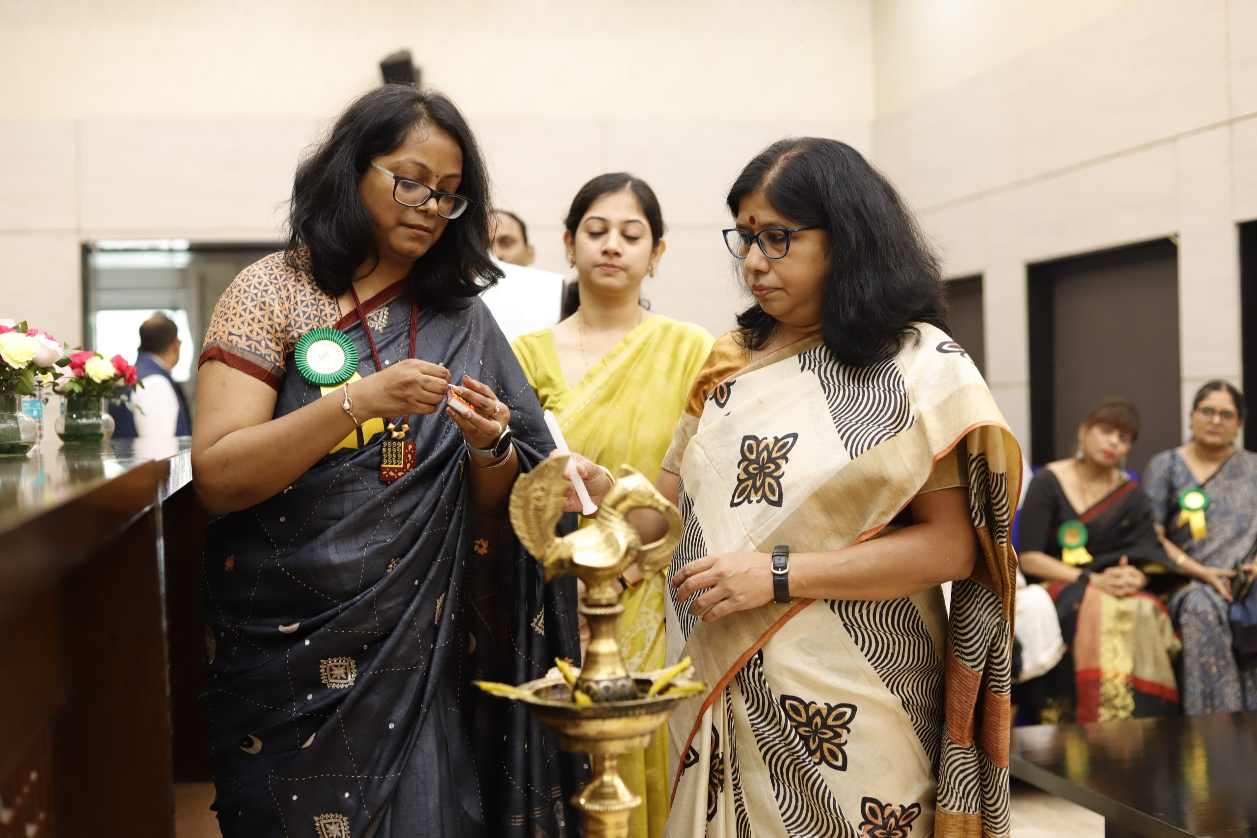 Inauguration of 2nd GBM of AICAOA & Lighting of lamp by Ms. Tripti Patra Ghosh, Jt. CGA